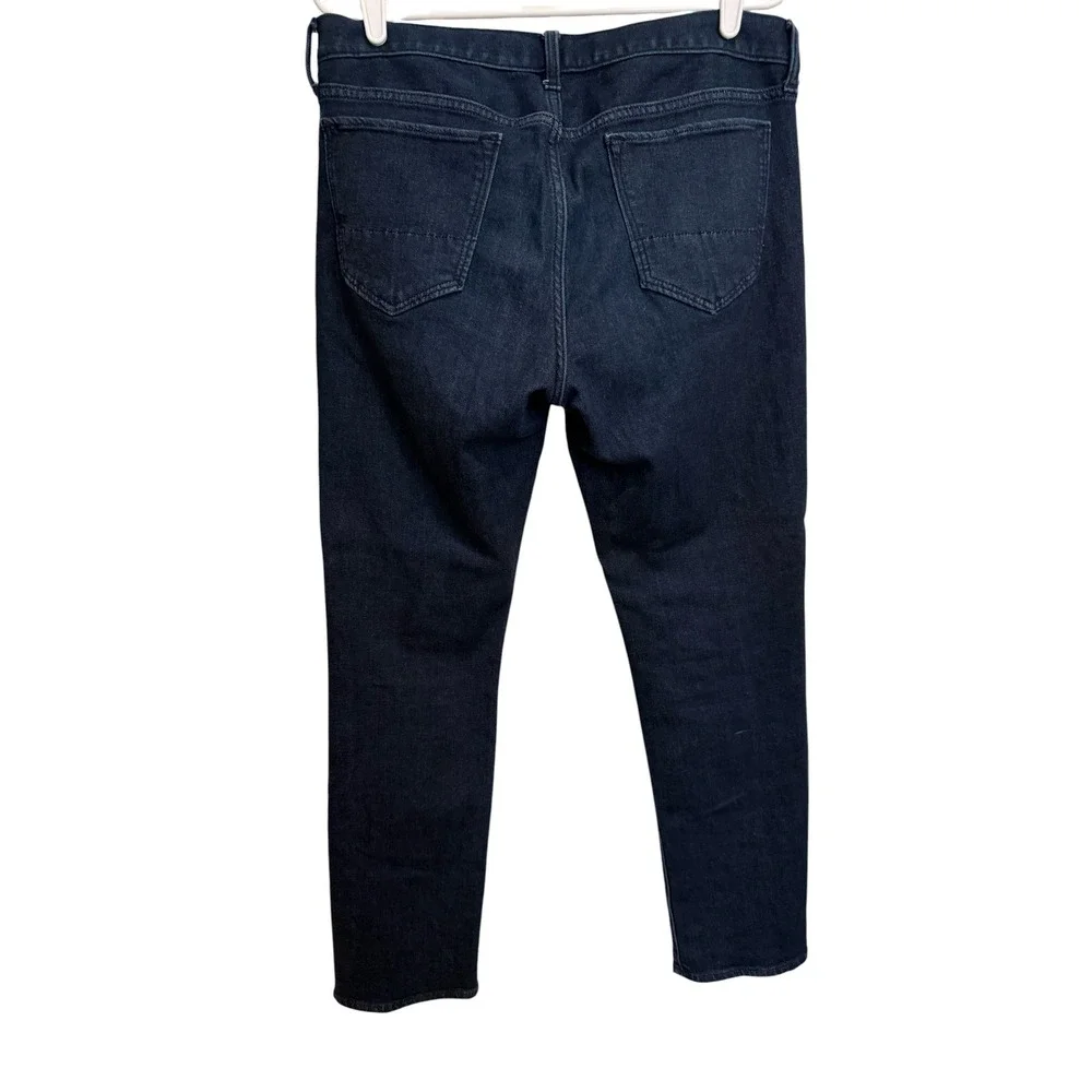 Banana Republic Mens‎ 33x32 Dark Wash Travel Jean Slim Fit Denim Pants